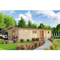 Blockbohlenhaus mit zwei Schlafzimmern “Murcia” 11x5m | Großes Blockhaus mit zwei Schlafzimmern, 47m² mit Schlafboden online kaufen Blockbohlenhaus mit zwei Schlafzimmern “Murcia” 11x5m | Großes Blockhaus mit zwei Schlafzimmern, 47m² mit Schlafboden online kaufen
