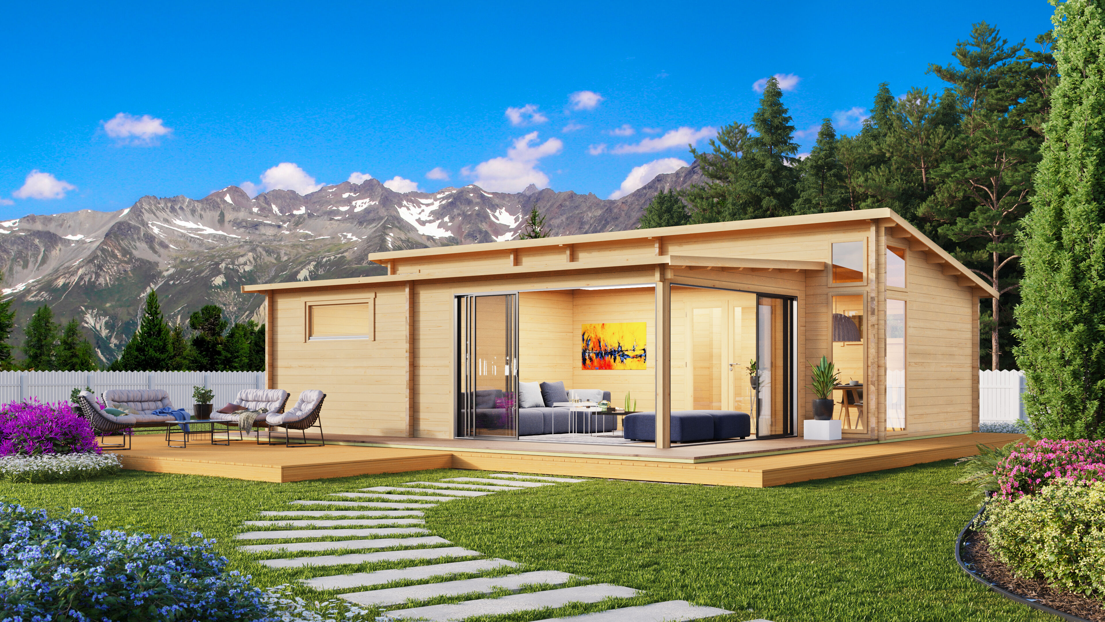 26 % reduziert! Fjordholz Ferien- und Freizeithaus Modell Nizza 10x8m online kaufen