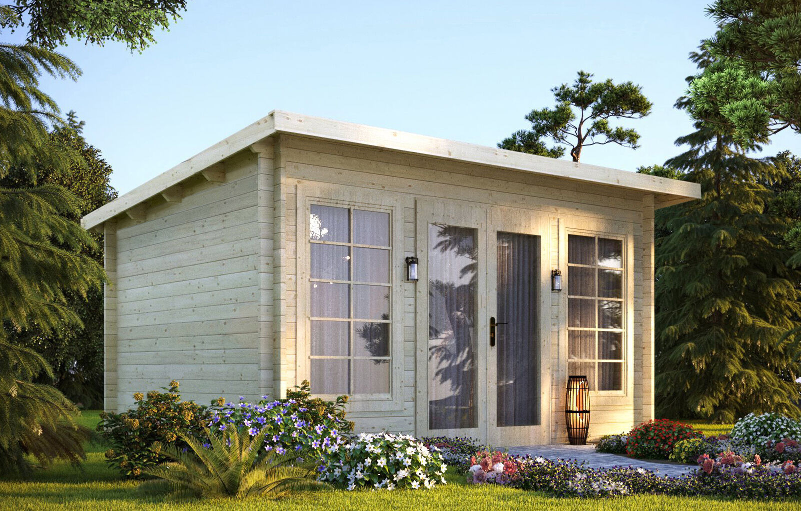 26 % reduziert! Holzferienhaus Modell Cleo 40 4x4m online kaufen