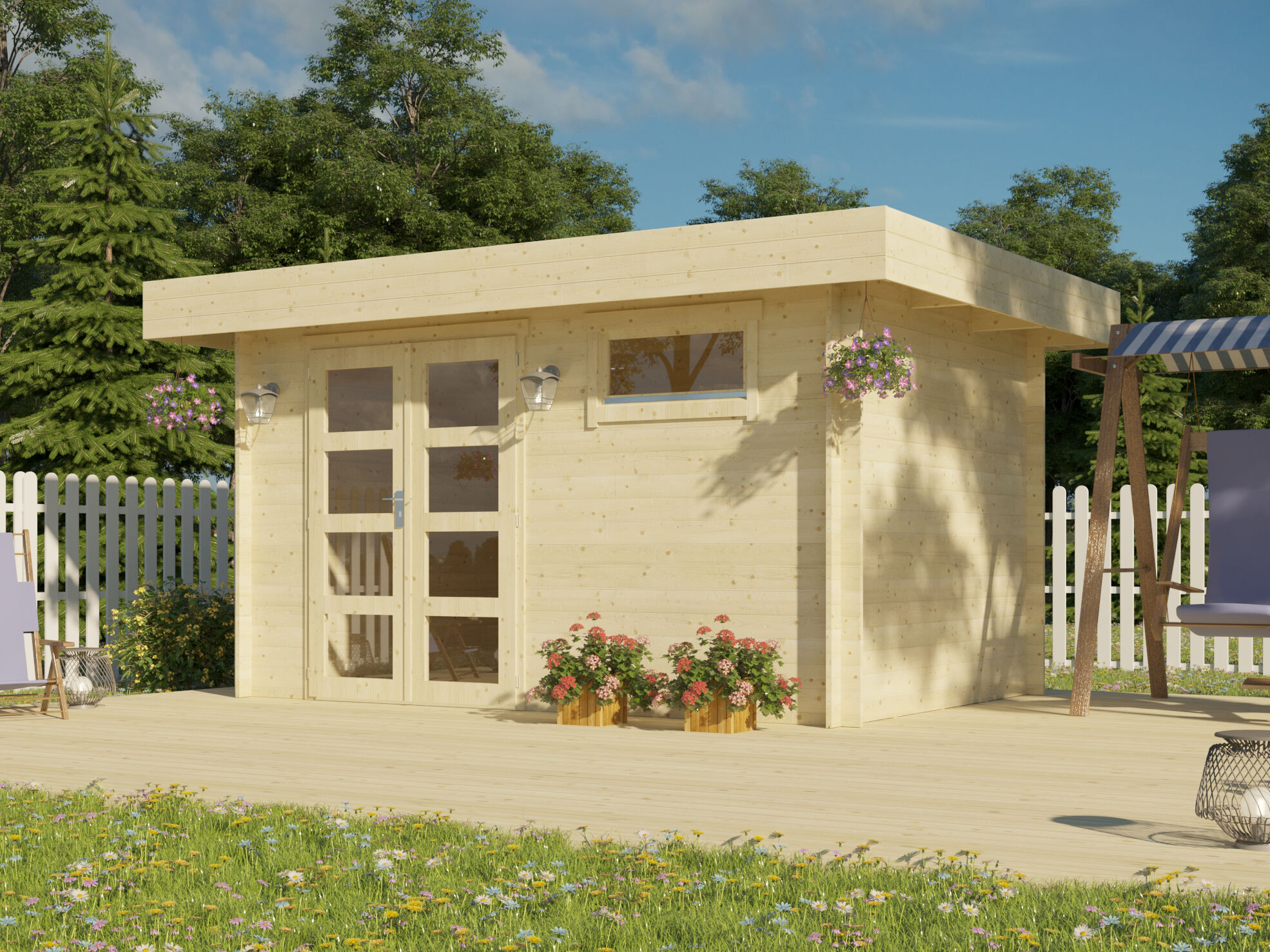 26 % reduziert! Holzferienhaus Modell Christina 28 6x4m online kaufen
