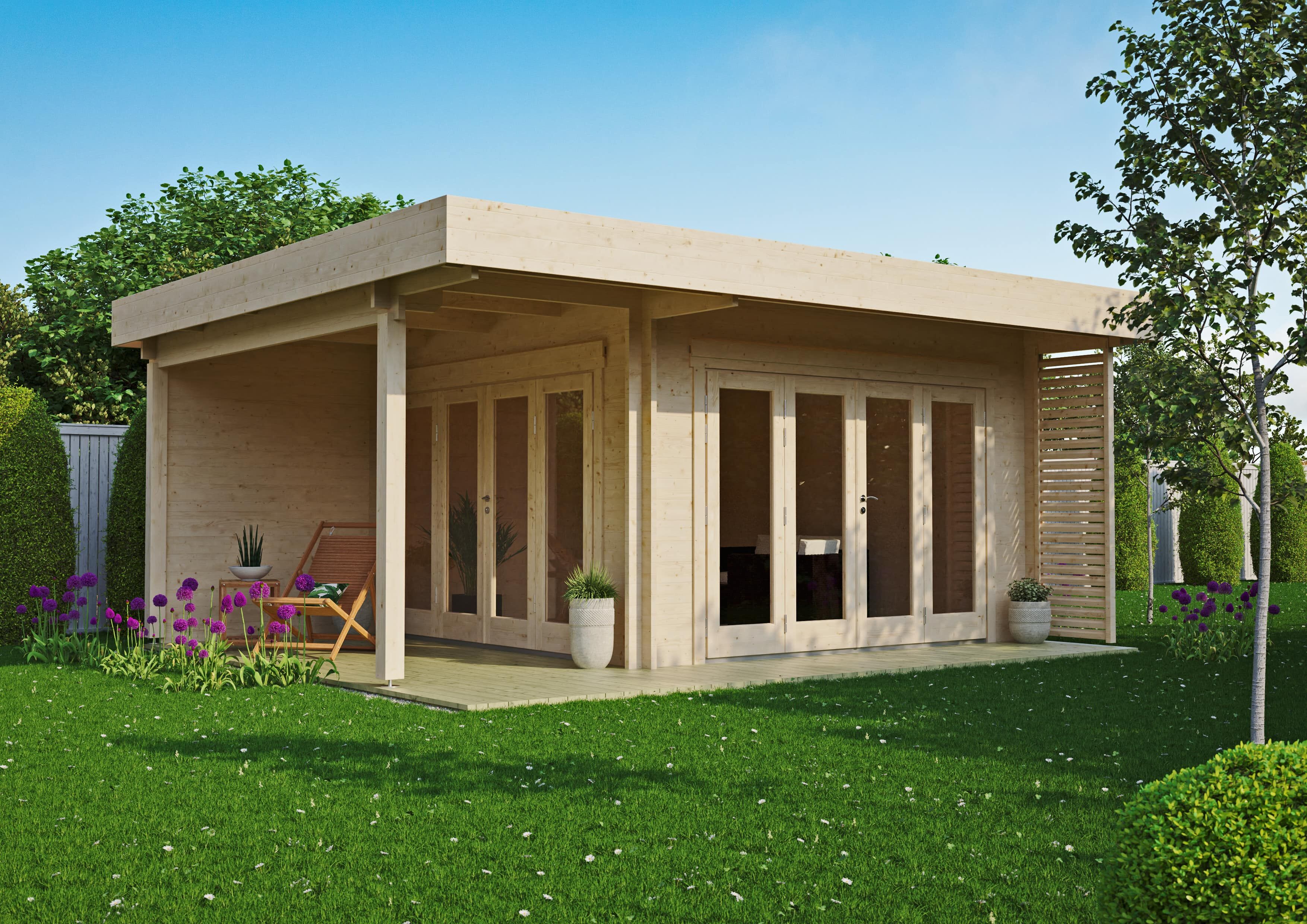 26 % reduziert! Fjordholz Gartenlounge Modell Sandra 44 B 6x4m online kaufen