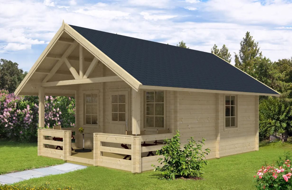 26 % reduziert! Fjordholz Ferien- und Freizeithaus Modell St. Gall 8x5m online kaufen