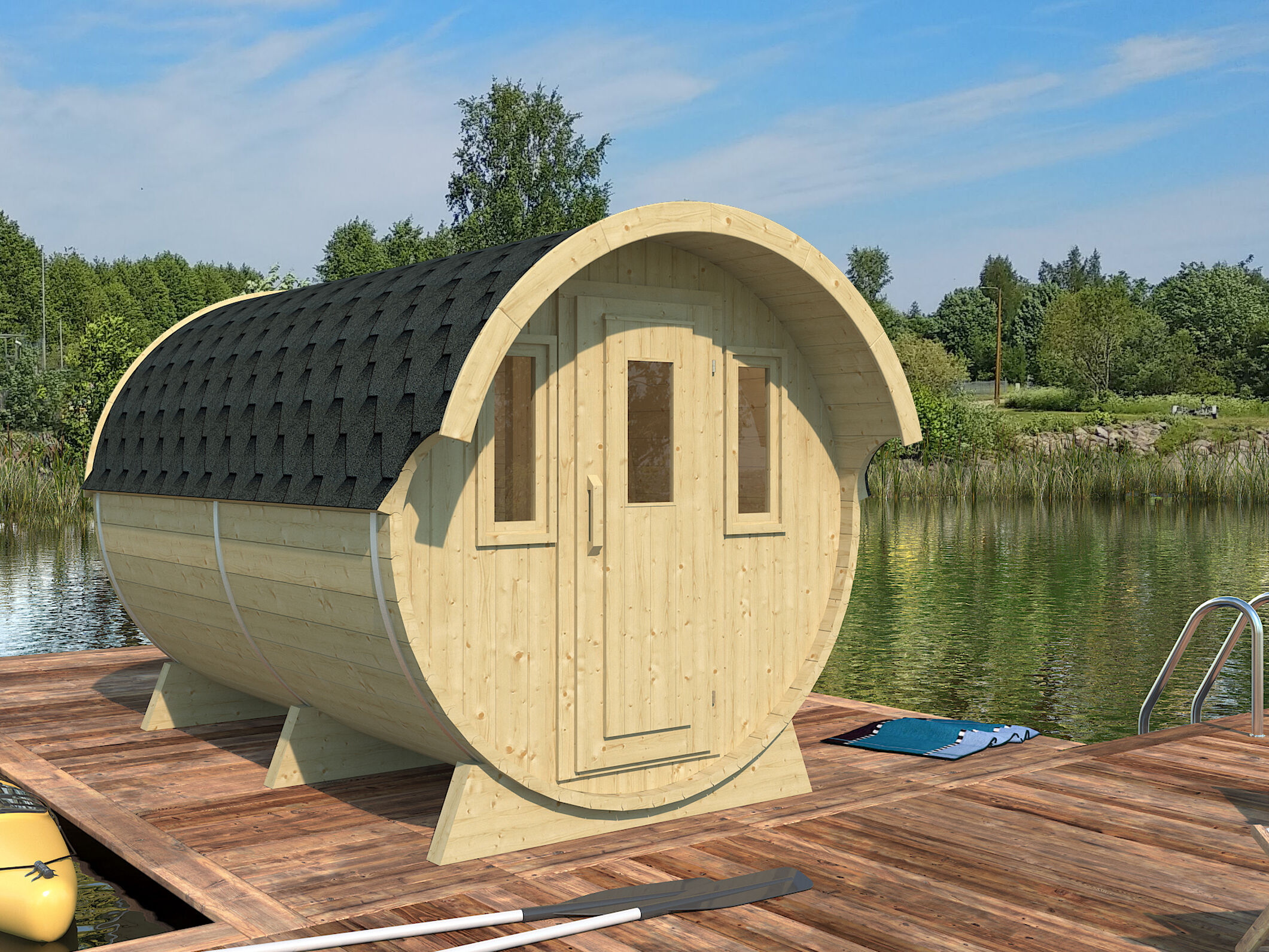 26 % reduziert! Camping Fass Bausatz/Schlaffass Modell 330 4x2m online kaufen