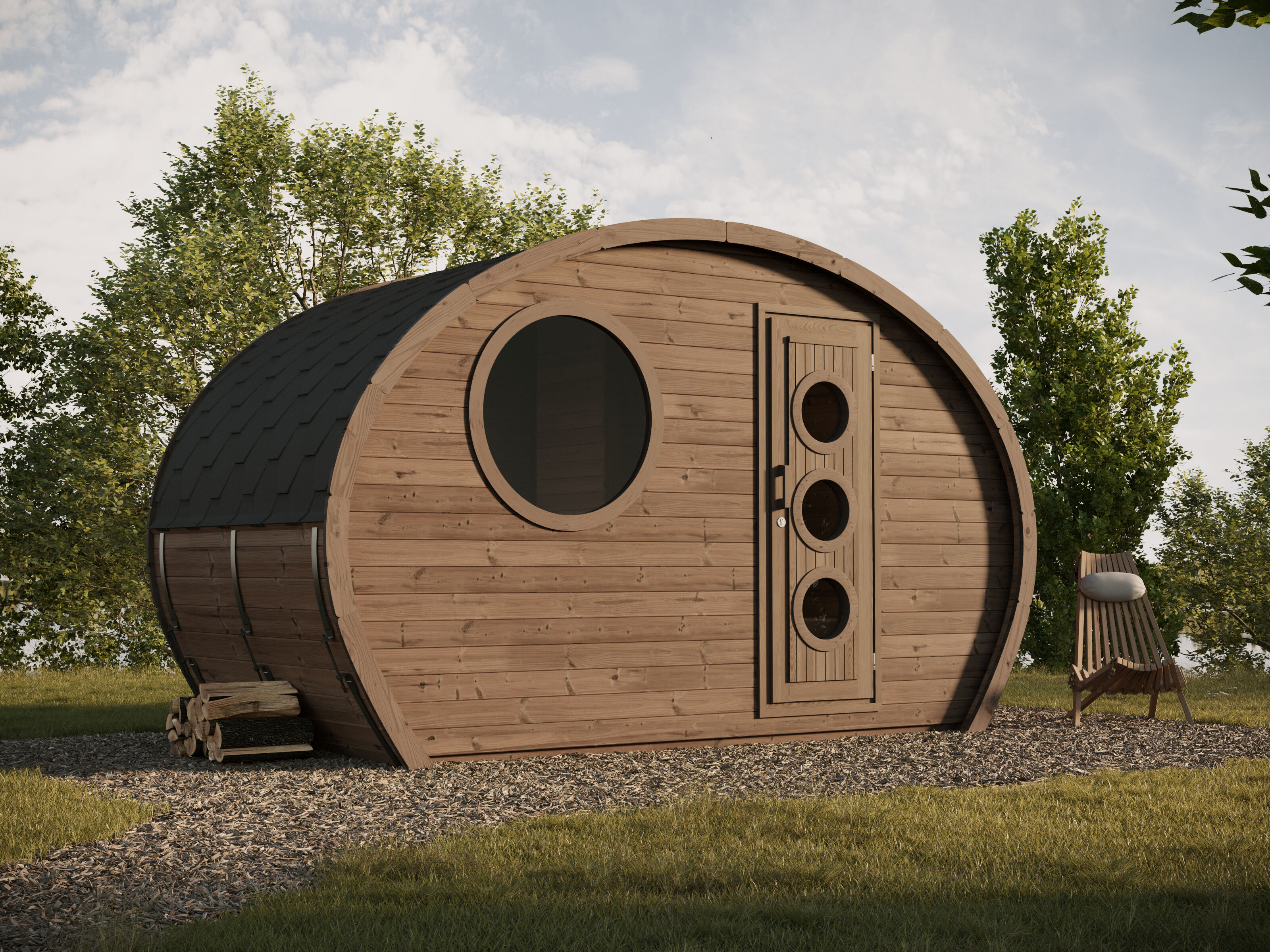 26 % reduziert! Ovales Camping Fass Modell Frodo 195 Thermo 5x3m online kaufen