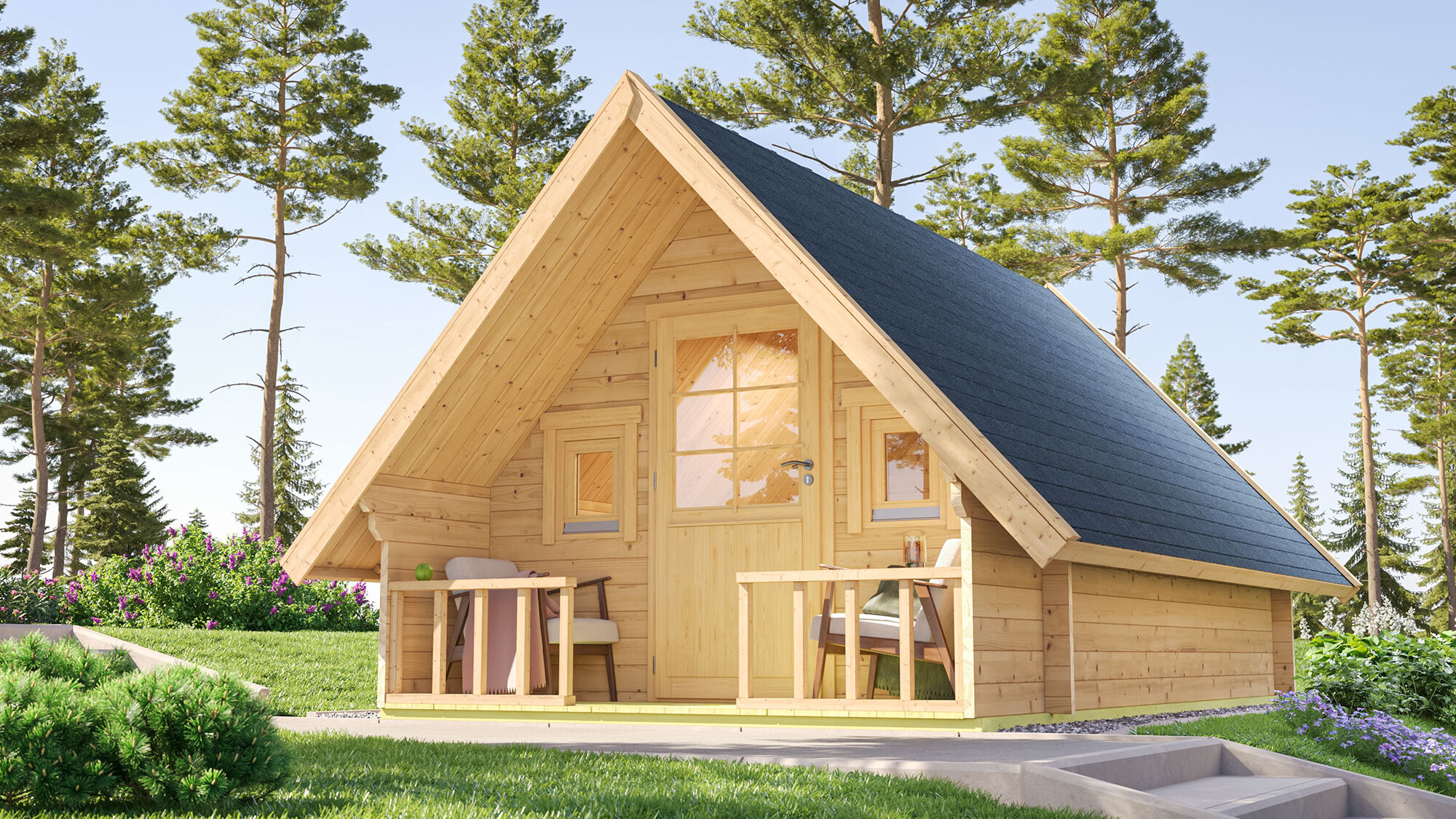 26 % reduziert! Fjordholz Campinghütte Modell Eifel 44 8x6m online kaufen