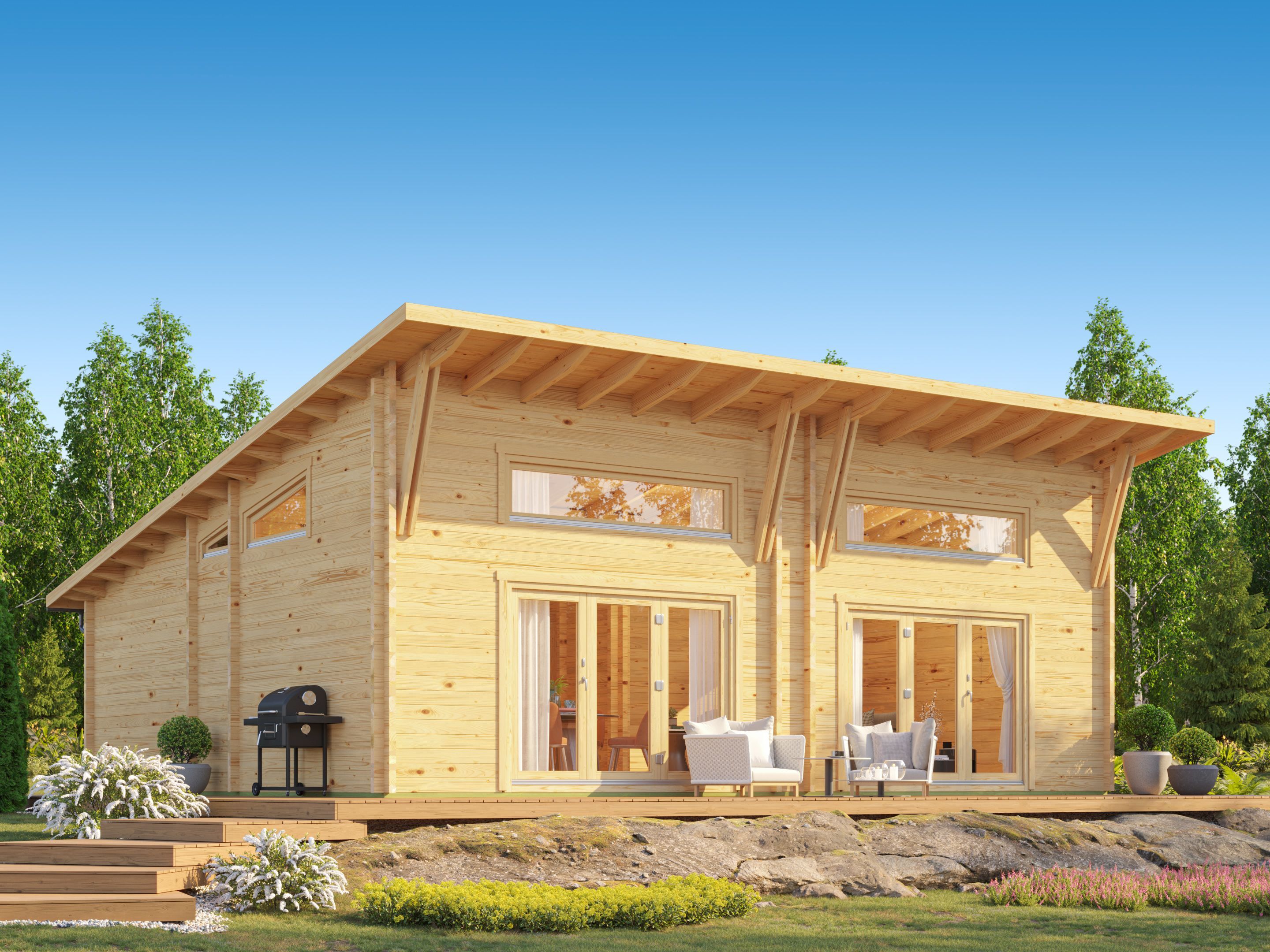 26 % reduziert! Fjordholz Ferienhaus Modell Darcy 70 12x8m online kaufen
