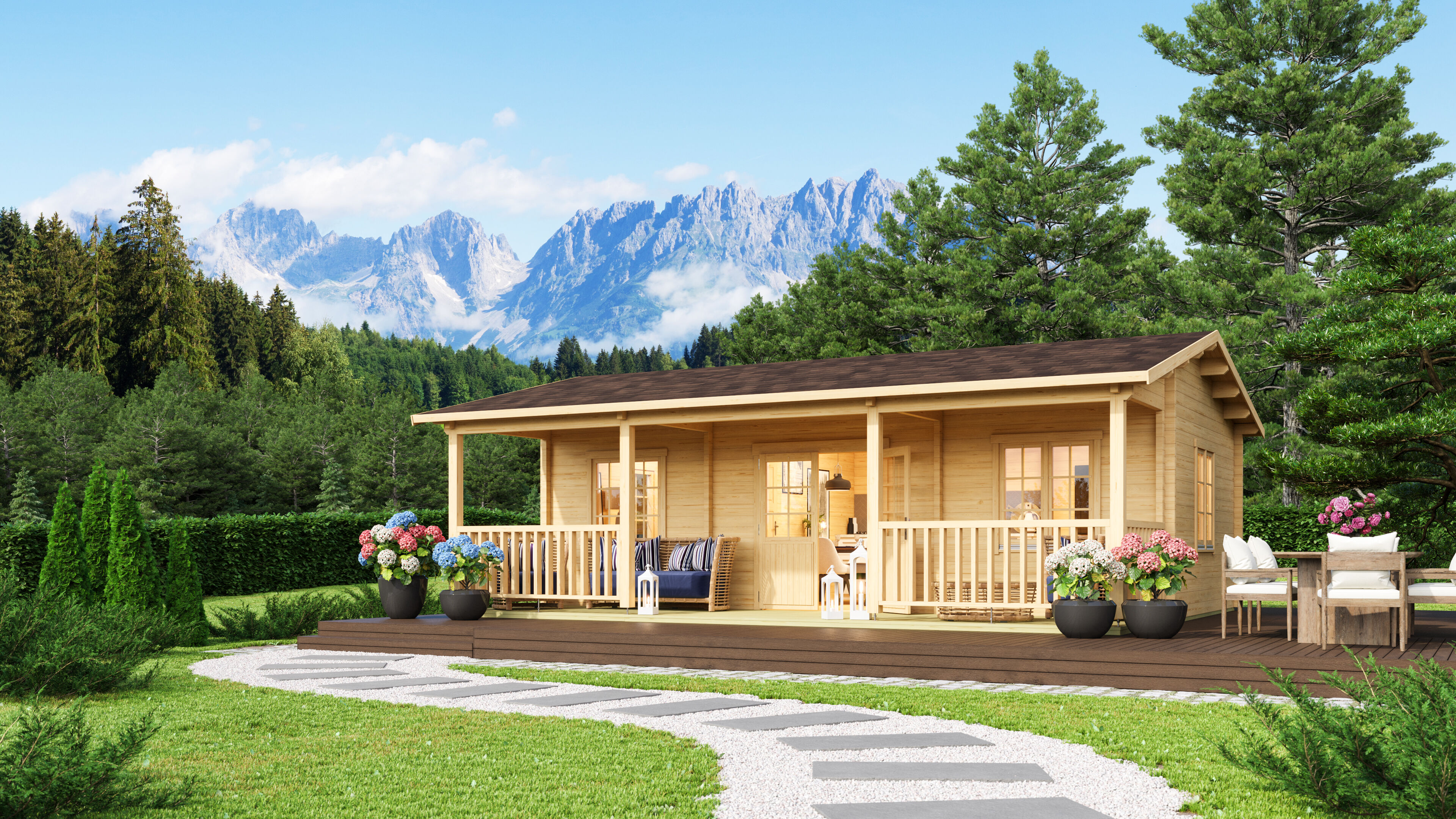 26 % reduziert! Fjordholz Ferien- und Freizeithaus  Modell Barrit 7x4m online kaufen