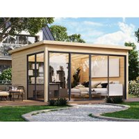 26 % reduziert! Fjordholz Holzferienhaus Modell Office IsoSlide 4 4x4m online kaufen