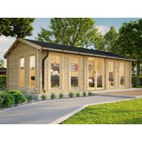 26 % reduziert! Fjordholz Holzferienhaus Modell Helena 70 A 8x4m