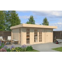 26 % reduziert! Fjordholz Holzferienhaus Modell Theo 44 in Schwedenrot 5x4m