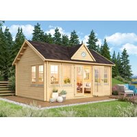26 % reduziert! Fjordholz Holzferienhaus Modell Teehaus Leeds 70 6x4m