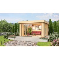 26 % reduziert! Fjordholz Holzferienhaus Alu Concept Lounge 44 A 5x3m