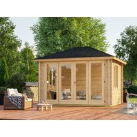 26 % reduziert! Fjordholz Gartenlounge Modell Kiano 44 F 4x3m