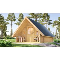 26 % reduziert! Fjordholz Campinghütte Modell Eifel 44 6x4m