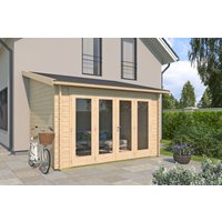 26 % reduziert! Holzferienhaus Modell Anbau Lounge 44 A 5x3m