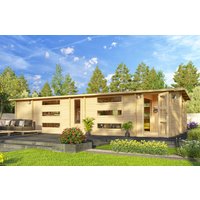 26 % reduziert! Fjordholz Holzferienhaus Modell Dundee 70 A 8x4m