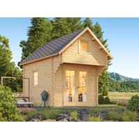 26 % reduziert! Fjordholz Satteldach Holzferienhaus Modell Ottawa 44 4x3m