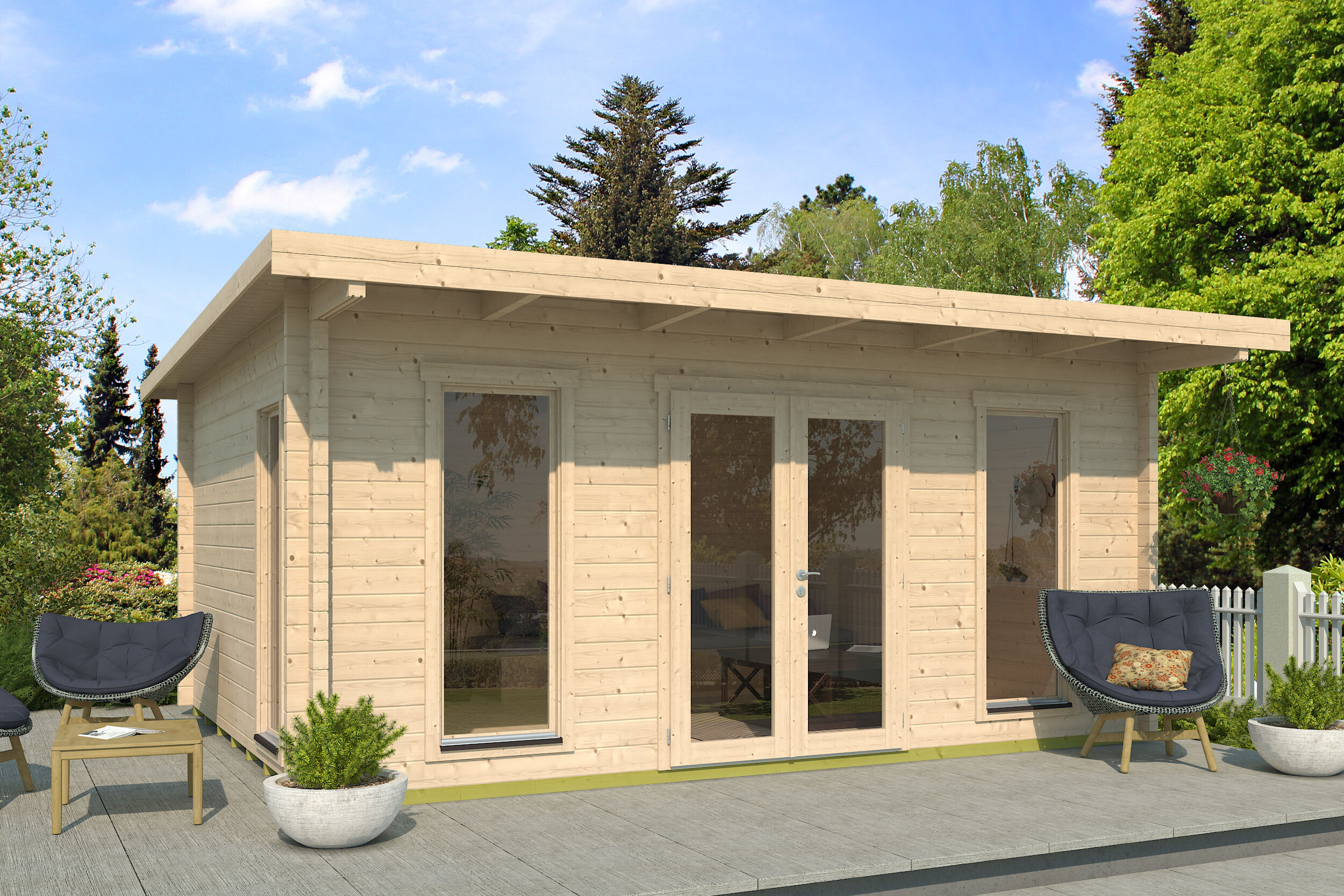 26 % reduziert! Fjordholz Gartenlounge Modell Nils 70 5x4m