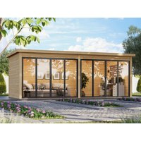 26 % reduziert! Fjordholz Holzferienhaus Modell Office IsoSlide 9 6x3m