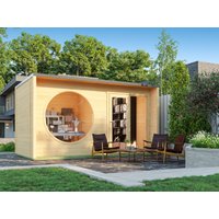 26 % reduziert! Fjordholz Holzferienhaus Modell Office Box Größe L nat 6x3m