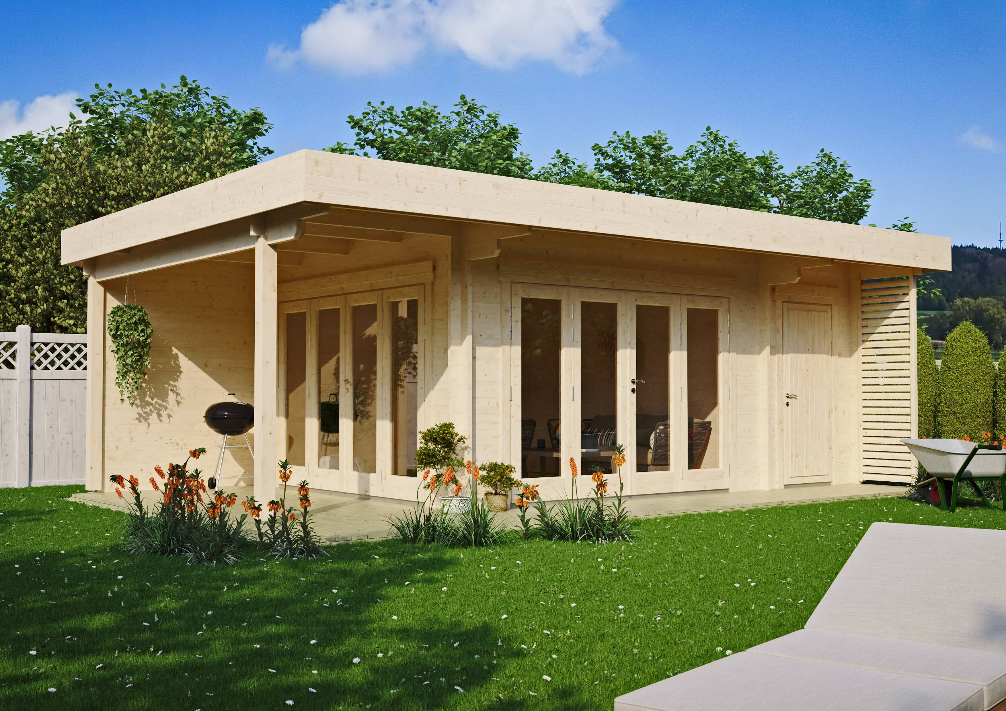 26 % reduziert! Fjordholz Gartenlounge Modell Sandra 44 C 6x4m
